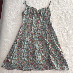 Blue dress with floral print